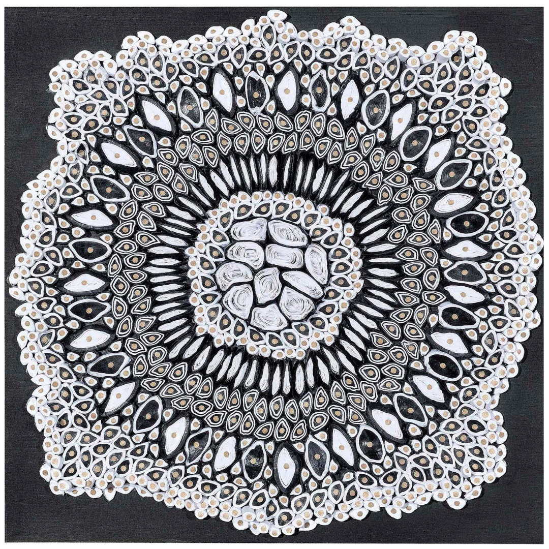 Kaleidoscope White Doily