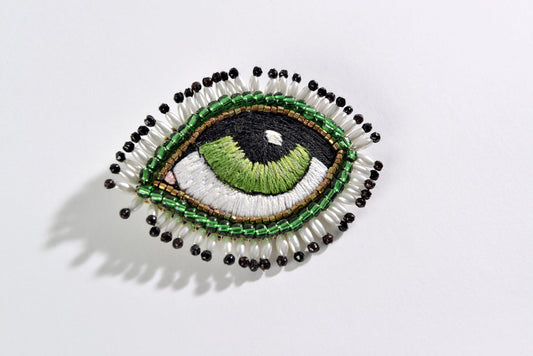 Brooch Green Eye